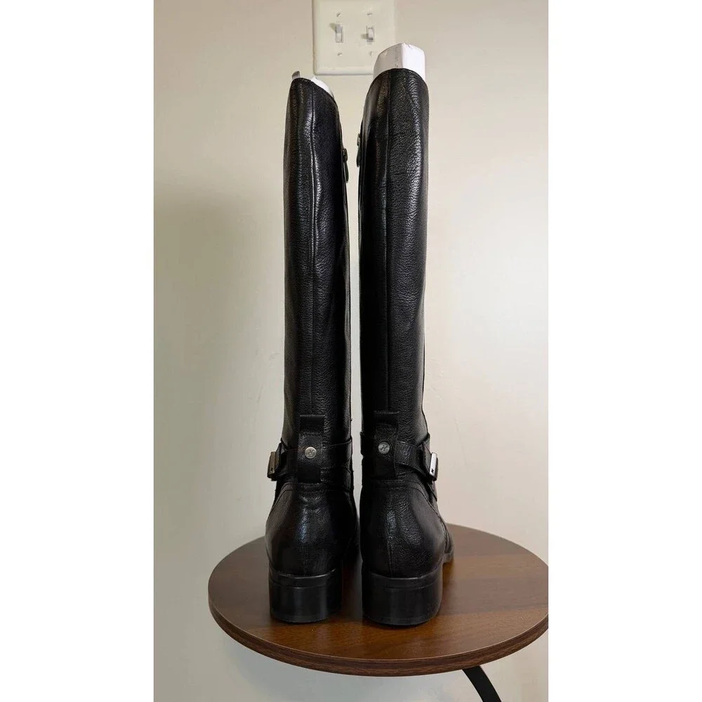 Naturalizer Rena 2 Boots 11W Black Leather Wide Calf Riding Style NIB msrp$325 - Picture 10 of 15
